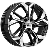 Литой диск iFree Original КС1062 6.5x17 5x114.3 ET 37 Dia 66.6 (черный с полированной лицевой частью)