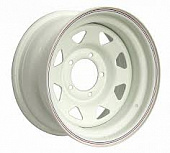 Штампованный диск Off Road Wheels УАЗ 7x16 5x139.7 ET -19 Dia 110 (белый)