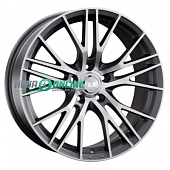 Литой диск LS Wheels LS861 7x16 5x114.3 ET 45 Dia 67.1 (серый темный глянцевый полностью полированнный)