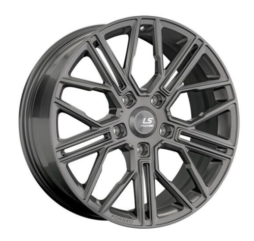 LS Forged LS FG08 11.5x21 5x112 ET 43 Dia 66.6 (чёрный глянцевый с полированной лицевой частью)