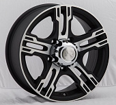 Литой диск Race Ready CSS7608 7x16 5x139.7 ET 25 Dia 110.5 (черный глянцевый с алмазной проточкой по ободу)