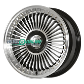 Литой диск PDW Ferris 9009 7x17 5x100 ET 38 Dia 67.1 (черный глянецевый с полировкой)