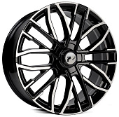 Литой диск RPLC-Wheels ZKR2 8.5x21 5x108 ET 40 Dia 63.4 (черный с полированной лицевой частью)