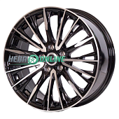 Литой диск Lizardo XH304 7x17 4x100 ET 40 Dia 60.1 (черный глянцевый полированная лицевая сторона диска)