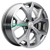 Литой диск Khomen KHW1710 6.5x17 5x114.3 ET 40 Dia 64.1 (черный глянцевый)