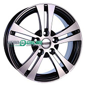 Литой диск NEO 540 6x15 5x100 ET 40 Dia 57.1 (чёрный с полированной лицевой частью)