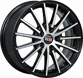 Литой диск Alcasta M60 7x17 5x108 ET 40 Dia 54.1 (черный с полированной лицевой частью)
