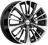 Литой диск Скад KL-1060 7.5x18 5x108 ET 36 Dia 65.1 (черный с полированной лицевой частью)