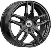 Литой диск Wheels UP Up125 6x15 4x98 ET 33 Dia 58.5 (черный с полированной лицевой частью)