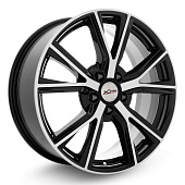 Литой диск X Trike X-122 7.5x18 5x108 ET 38 Dia 54.1 (черный с полированной лицевой частью)