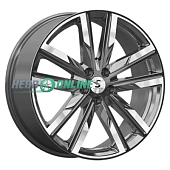Литой диск КиК Premium Series КР014 8x20 5x114.3 ET 45 Dia 67.1 (черный матовый)