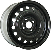 Штампованный диск Trebl 7280 6x14 5x100 ET 43 Dia 57.1 (черный глянцевый)