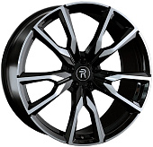 Литой диск Replay HV52 7x19 5x114.3 ET 40 Dia 64.1 (чёрный глянцевый с полированной лицевой частью)