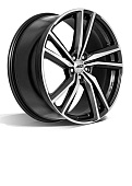 Литой диск Aez North 7.5x18 5x112 ET 48 Dia 70.1 (серебристый темный c полированной лицевой частью)