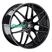 Литой диск LS Forged LS FG09 9.5x20 5x112 ET 55 Dia 66.6 (черный с полированным ободом)