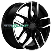 Литой диск Khomen KHW1708 6.5x17 5x108 ET 33 Dia 60.1 (черный глянцевый)