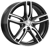 Литой диск Скад Брайтон 7x17 5x108 ET 45 Dia 65.1 (черный матовый)