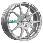 Литой диск iFree Такеши 6x16 4x100 ET 45 Dia 60.1 (чёрный глянцевый с полированной лицевой частью)