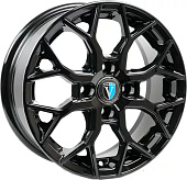 Литой диск Venti 1419 5.5x14 4x100 ET 43 Dia 60.1 (чёрный с полированной лицевой частью)