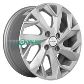 Литой диск Khomen KHW 1508 6x15 4x98 ET 35 Dia 58.6 (черный с полировкой)
