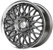 Литой диск Race Ready CSS3375 6x14 4x100 ET 35 Dia 60.1 (серебристый тёмный с полированным ободом)