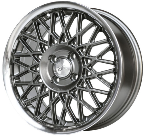 Race Ready CSS3375 6.5x15 100xКонус ET 4*100 Dia 35 (серебристый тёмный с полированным ободом)