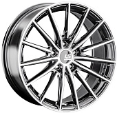 Литой диск LS FlowForming RC63 8x18 5x114.3 ET 40 Dia 67.1 (чёрный глянцевый с полированной лицевой частью)