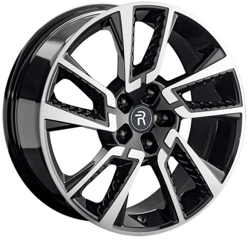 Replay TY433 8x18 114.3xКонус ET 5*114.3 Dia 50 (чёрный глянцевый с полированной лицевой частью)