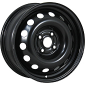 Штампованный диск Trebl X40006 6x15 4x100 ET 45 Dia 56.6 (черный глянцевый)