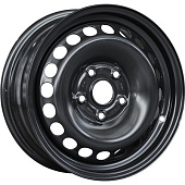 Штампованный диск Trebl 7915 6x15 4x100 ET 43 Dia 56.6 (черный глянцевый)