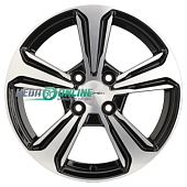 Литой диск Khomen KHW1502 6x15 4x100 ET 45 Dia 54.1 (графит)