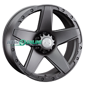 Литой диск LS Wheels LS1284 8x16 5x150 ET 2 Dia 110.1 (чёрный глянцевый с полированной лицевой частью)