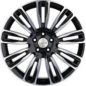 Литой диск Khomen KHW 2004 8.5x20 5x120 ET 45 Dia 72.6 (черный с полировкой)