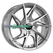 Литой диск Megami MGM-24 6x14 4x100 ET 35 Dia 73.1 (серый темный глянцевый полностью полированнный)