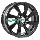 Литой диск RST R 055 6x15 4x98 ET 33 Dia 58.6 (чёрный с полированной лицевой частью)