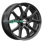 Литой диск iFree Страйк 6.5x17 5x108 ET 33 Dia 60.1 (чёрный глянцевый с полированной лицевой частью)
