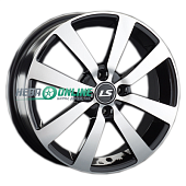 Литой диск LS Wheels LS948 6x16 4x100 ET 50 Dia 60.1 (чёрный глянцевый с полированной лицевой частью)