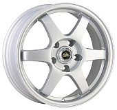 Литой диск Cross Street СR-14 6x15 4x98 ET 40 Dia 58.6 (чёрный глянцевый с полированной лицевой частью)