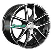Литой диск LS Wheels LS771 7x16 5x100 ET 38 Dia 73.1 (чёрный глянцевый с полированной лицевой частью)