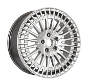 Литой диск KDW KD1820 7x18 5x114.3 ET 48 Dia 67.1 (чёрный глянцевый с полированной лицевой частью)