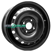 Штампованный диск ТЗСК Daewoo Nexia 5.5x14 4x100 ET 49 Dia 56.6 (черный)