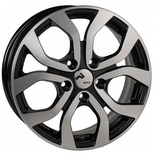 RPLC-Wheels LI164 6.5x16 5x114.3 ET 45 Dia 60.1 (черный с полированной лицевой частью)