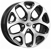 Литой диск iFree Original КС869 6.5x16 5x114.3 ET 47 Dia 66.1 (черный с полированной лицевой частью)