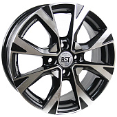 Литой диск RST R 045 6x15 4x100 ET 50 Dia 60.1 (серебристый с полированным ободом)