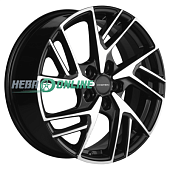 Литой диск Khomen KHW1722 6.5x17 5x108 ET 33 Dia 60.1 (серый с полированной лицевой частью)