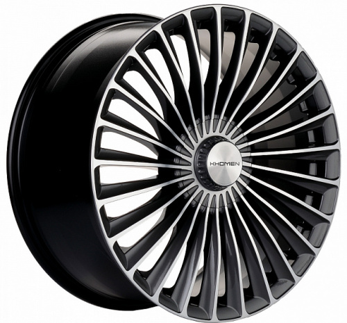 Khomen KHW 2008 8.5x20 5x112 ET 38 Dia 66.6 (серый с полированной лицевой частью)