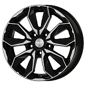 Литой диск Скад Сочи 6x16 4x100 ET 41 Dia 60.1 (черный матовый)
