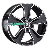 Литой диск Replay HND263 7.5x18 5x114.3 ET 49.5 Dia 67.1 (чёрный глянцевый с полированной лицевой частью)