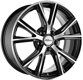 Литой диск X Trike X-122 7.5x18 5x108 ET 38 Dia 54.1 (черный с полированной лицевой частью)