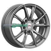 Литой диск iFree Сион 6.5x15 100xКонус ET 5*100 Dia 45 (чёрный глянцевый с полированной лицевой частью)